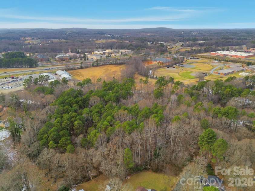 704 Border Street, Dallas, NC 28034.  MLS# CAR4342695, YatesRealty ID 3465. Aerial view of surrounding Subject