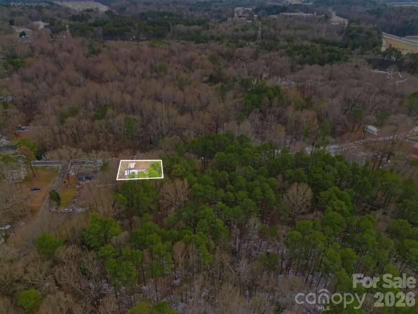 704 Border Street, Dallas, NC 28034.  MLS# CAR4342695, YatesRealty ID 3465. Approx. Lot Line Dimensions for Parcel connected with Subject property 704 W Border St (Rear View)