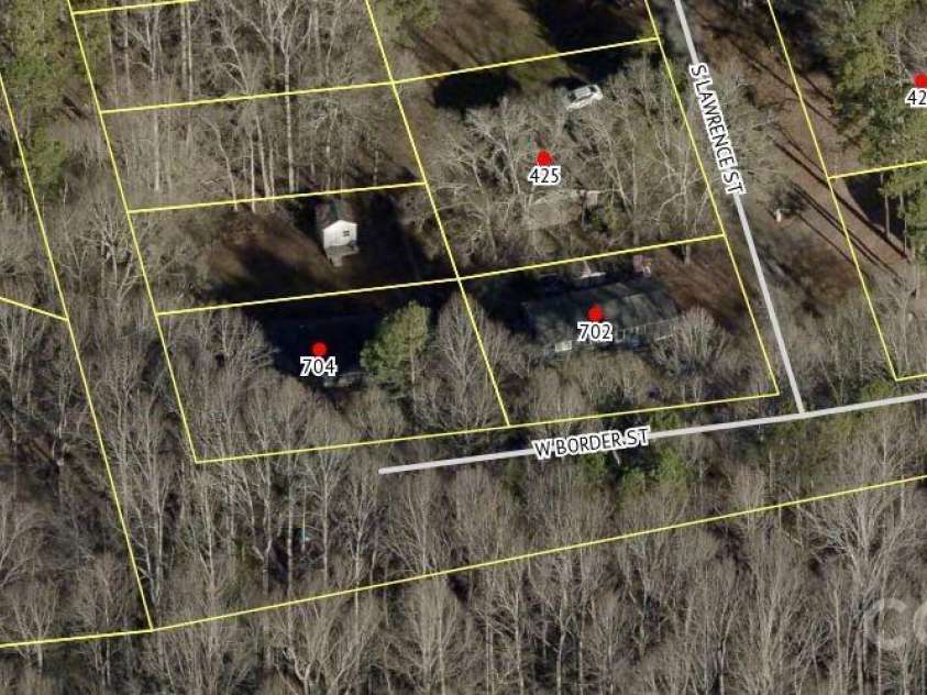 704 Border Street, Dallas, NC 28034.  MLS# CAR4342695, YatesRealty ID 3465. Tax Records plot map of our subject