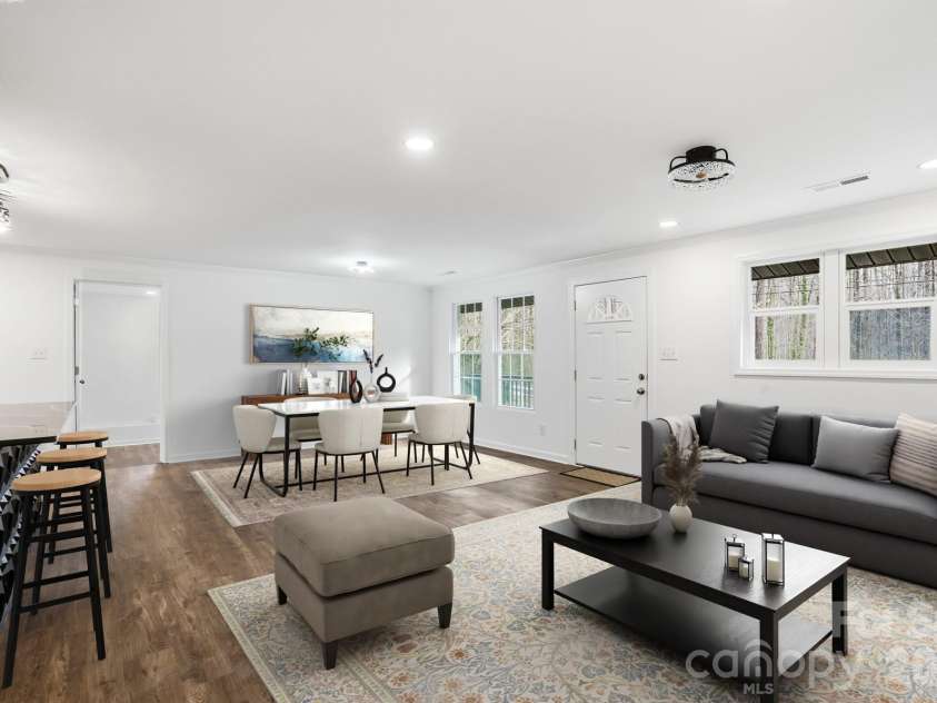 704 Border Street, Dallas, NC 28034.  MLS# CAR4342695, YatesRealty ID 3465. Virtually Staged Open Floor Plan Concept 