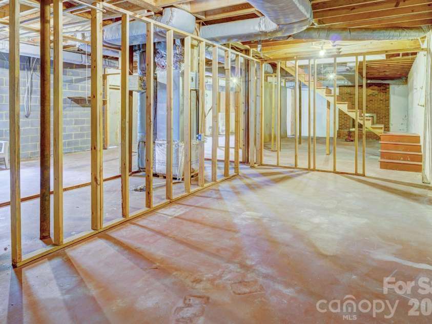 3641 Tryon Courthouse Road, Cherryville, NC 28021.  MLS# CAR4398519, YatesRealty ID 34655. Basement