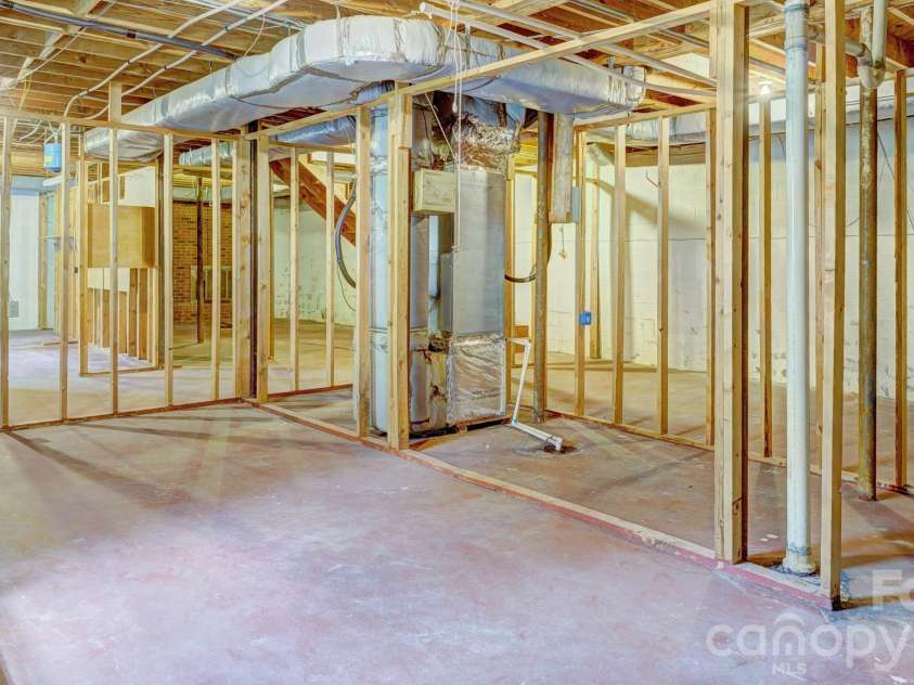 3641 Tryon Courthouse Road, Cherryville, NC 28021.  MLS# CAR4398519, YatesRealty ID 34655. Basement