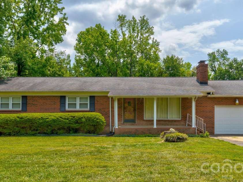3641 Tryon Courthouse Road, Cherryville, NC 28021.  MLS# CAR4398519, YatesRealty ID 34655. Front view from road