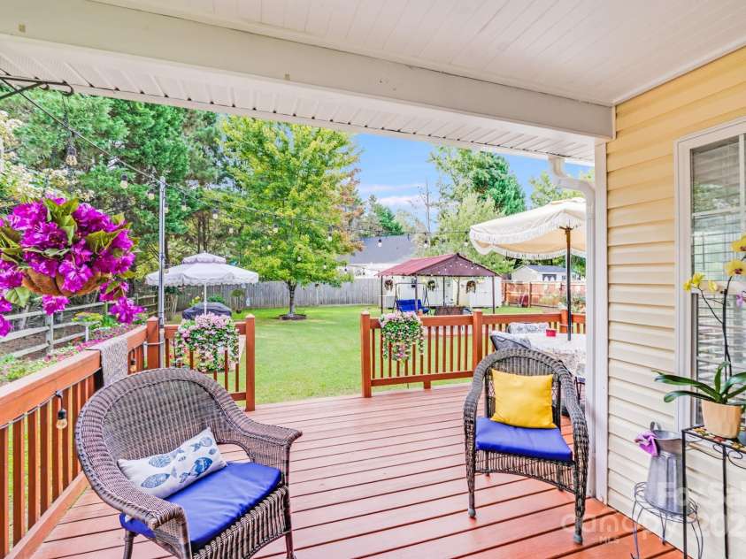 3319 Creek Trail Road, Indian Trail, NC 28079.  MLS# CAR4295633, YatesRealty ID 34657. Back deck