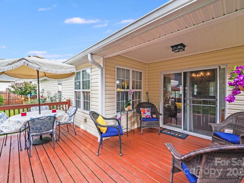 3319 Creek Trail Road, Indian Trail, NC 28079.  MLS# CAR4295633, YatesRealty ID 34657. Beautifully painted, large deck!