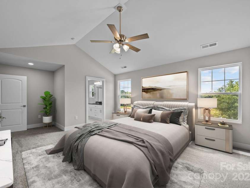 103 Dublin Court, Statesville, NC 28677.  MLS# CAR4172003, YatesRealty ID 3466. Primary Bedroom virtually staged