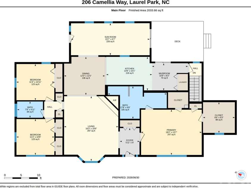 206 Camellia Way, Laurel Park, NC 28739.  MLS# CAR4398729, YatesRealty ID 34662. Main Floor