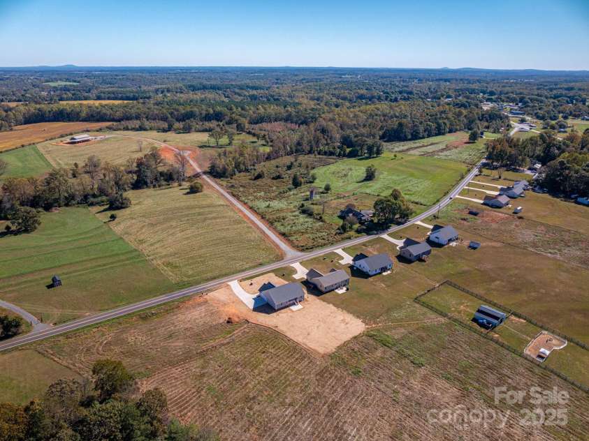 367 Northbrook III School Road, Vale, NC 28168.  MLS# CAR4296646, YatesRealty ID 34664. Aerial View East
