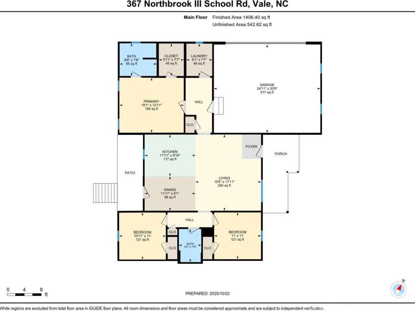367 Northbrook III School Road, Vale, NC 28168.  MLS# CAR4296646, YatesRealty ID 34664. Floor Plan
