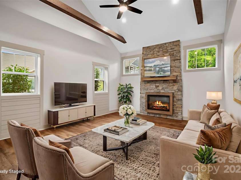 8 Heartleaf Circle, Arden, NC 28704.  MLS# CAR4296825, YatesRealty ID 34665. Virtually Staged