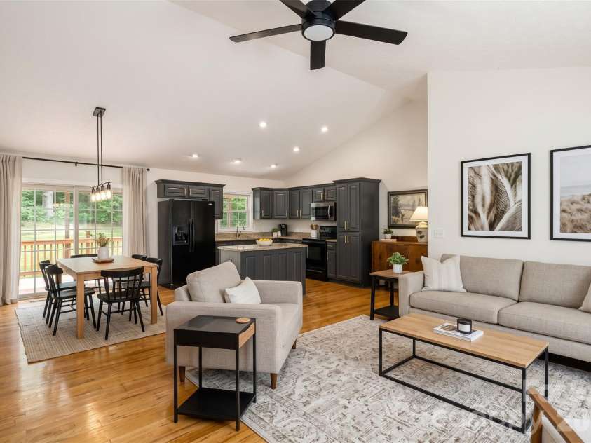 59 Smalltown Trail, Brevard, NC 28712.  MLS# CAR4399123, YatesRealty ID 34667. AI generated image of possible interior design.