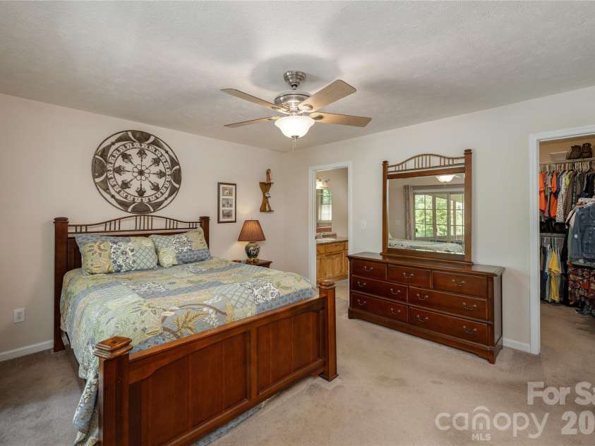 59 Smalltown Trail, Brevard, NC 28712.  MLS# CAR4399123, YatesRealty ID 34667. Spacious Primary Bedroom