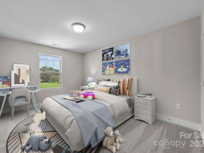 107 Dublin Court, Statesville, NC 28677.  MLS# CAR4172031, YatesRealty ID 3467. Secondary bedroom virtually staged