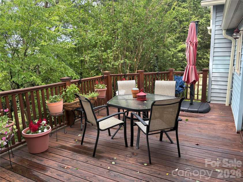 105 Silver Creek Road, Morganton, NC 28655.  MLS# CAR4398409, YatesRealty ID 34673. Back Deck
