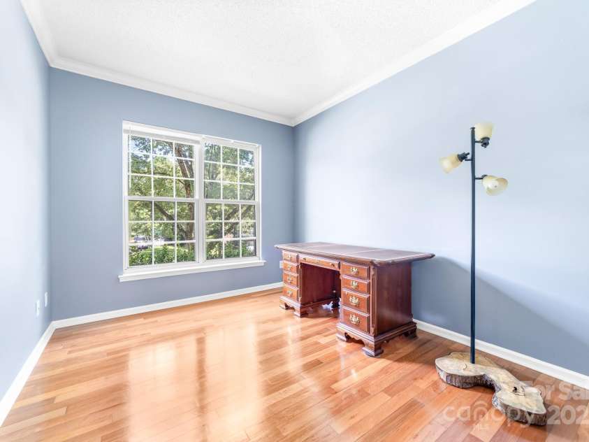 10422 Baskerville Avenue, Charlotte, NC 28269.  MLS# CAR4294892, YatesRealty ID 34680. Dedicated study with French doors