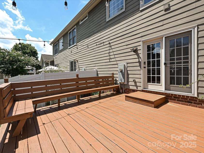 1035 Market Street, Fort Mill, SC 29708.  MLS# CAR4294533, YatesRealty ID 34682. Back Deck