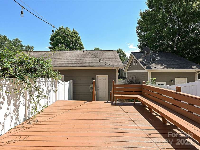 1035 Market Street, Fort Mill, SC 29708.  MLS# CAR4294533, YatesRealty ID 34682. Back Deck and Garage