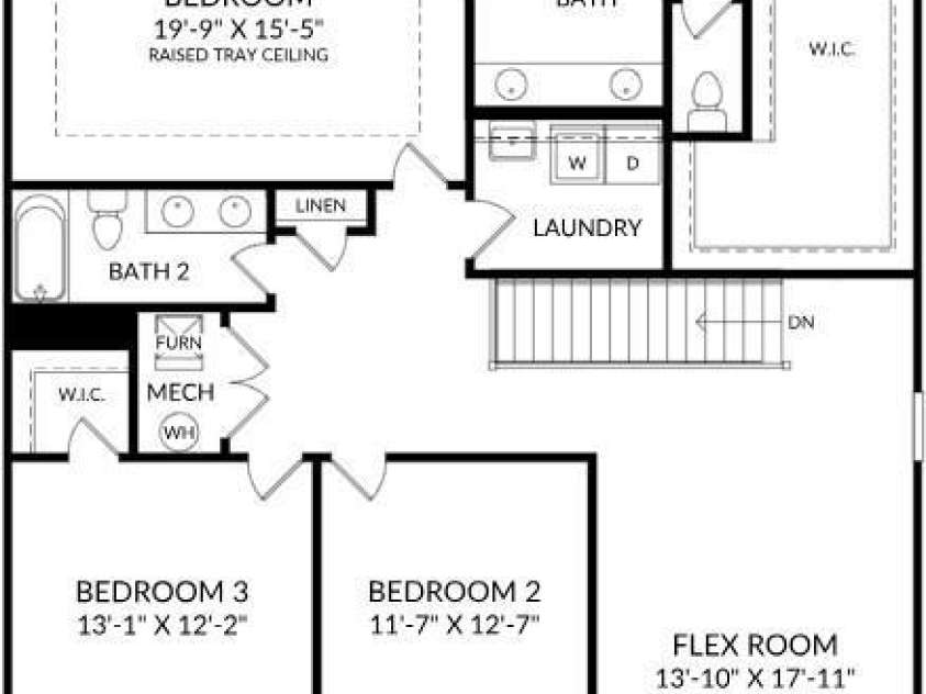 6327 Ludell Lane, Charlotte, NC 28215.  MLS# CAR4399992, YatesRealty ID 34683. Upper Level