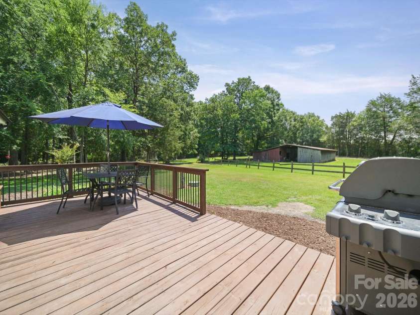 24794 NC 24/27 Highway, Albemarle, NC 28001.  MLS# CAR4398147, YatesRealty ID 34689. Rear Deck and Backyard