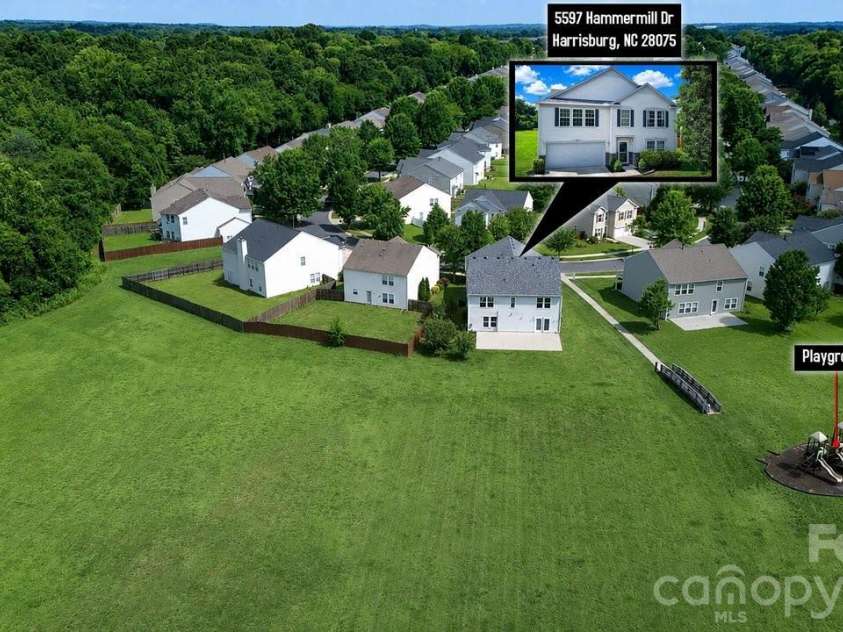 5597 Hammermill Drive, Harrisburg, NC 28075.  MLS# CAR4399567, YatesRealty ID 34691. 