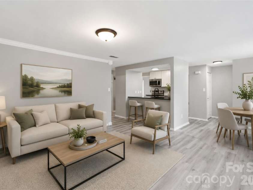 3719 Piney Grove Road, Charlotte, NC 28212.  MLS# CAR4398920, YatesRealty ID 34692. Virtually Staged