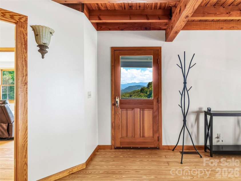 1856 Lickskillet Road, Burnsville, NC 28714.  MLS# CAR4396604, YatesRealty ID 34698. Front door