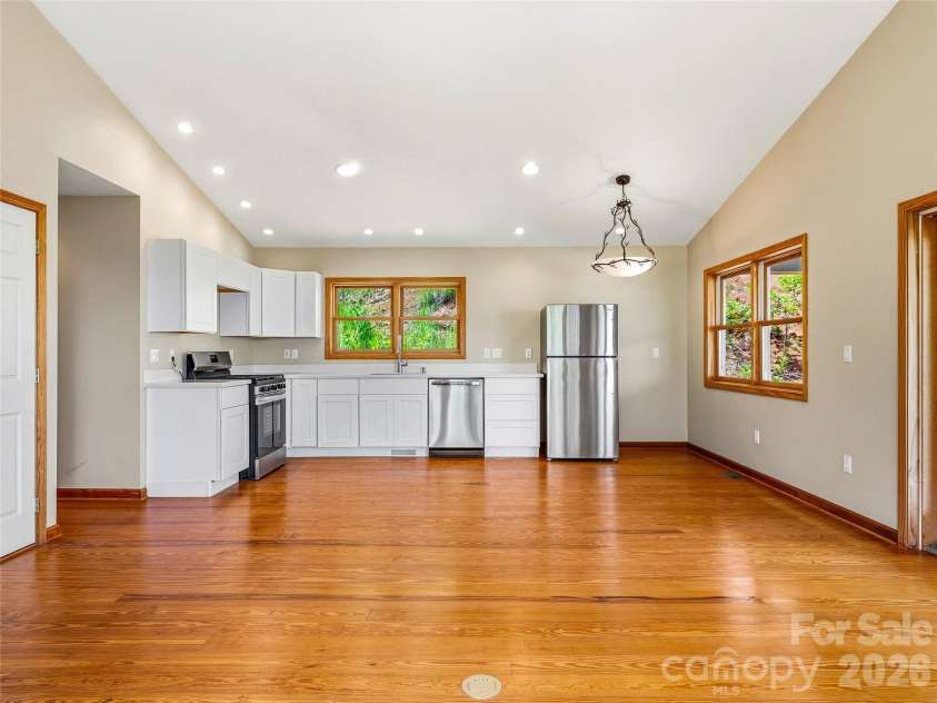 1856 Lickskillet Road, Burnsville, NC 28714.  MLS# CAR4396604, YatesRealty ID 34698. Guest home kitchen