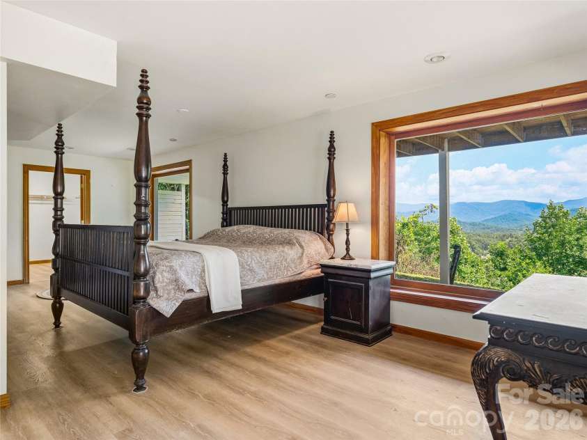 1856 Lickskillet Road, Burnsville, NC 28714.  MLS# CAR4396604, YatesRealty ID 34698. Lower floor bedroom