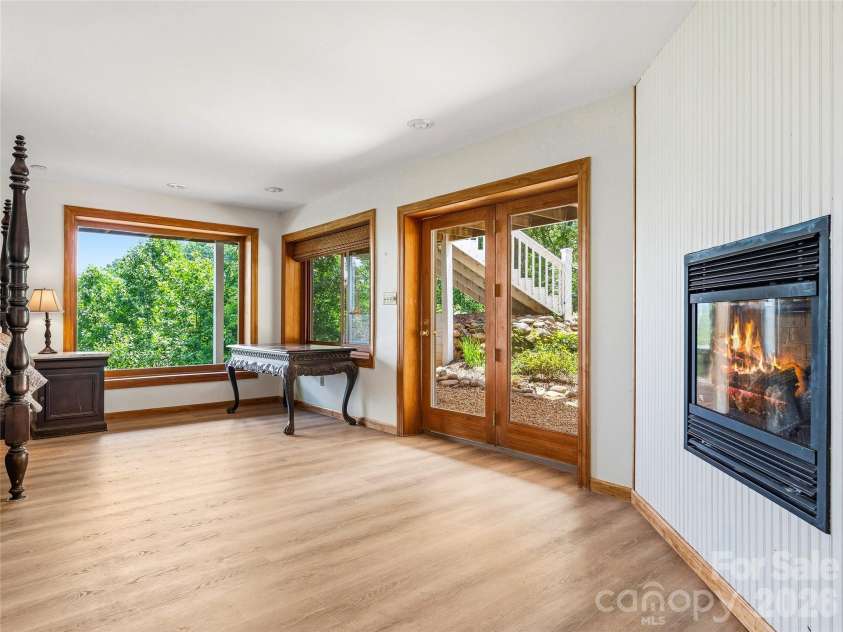 1856 Lickskillet Road, Burnsville, NC 28714.  MLS# CAR4396604, YatesRealty ID 34698. Lower floor bedroom