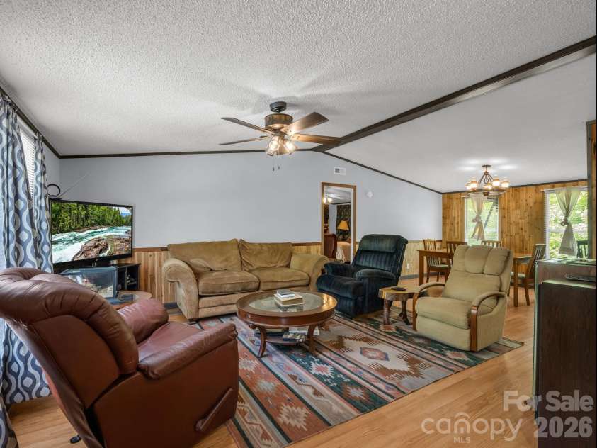 2053 Nancy Mountain Road, Rosman, NC 28772.  MLS# CAR4381811, YatesRealty ID 347. Front living room