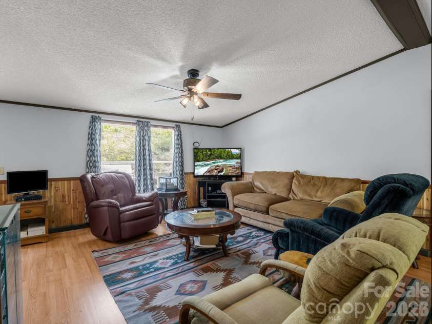 2053 Nancy Mountain Road, Rosman, NC 28772.  MLS# CAR4381811, YatesRealty ID 347. Front living room