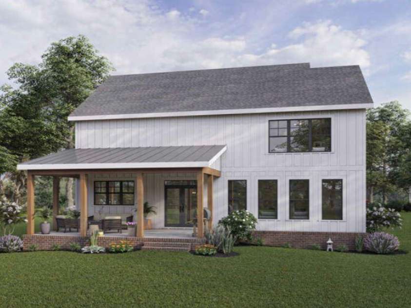 42 Stone Crest Mountain Drive, Black Mountain, NC 28711.  MLS# CAR3937373, YatesRealty ID 347. A two tier deck will replace the patio seen in this render - You can see in later photographs.