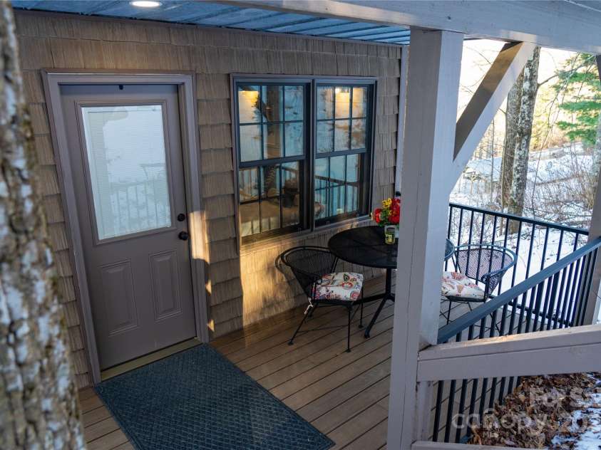 0 Sugarloaf Mountain Road, Hendersonville, NC 28792.  MLS# CAR4212969, YatesRealty ID 3470. Back porch