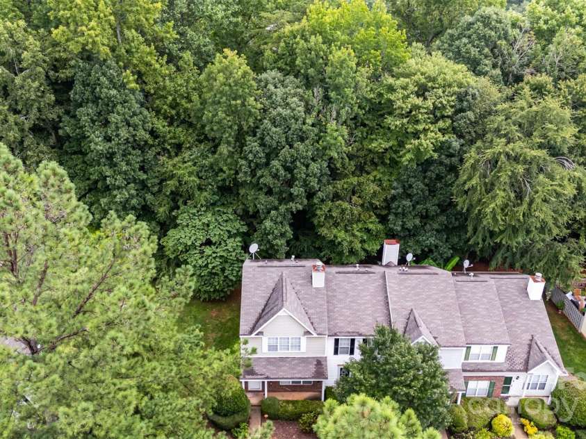 5921 Cougar Lane, Charlotte, NC 28269.  MLS# CAR4291089, YatesRealty ID 34708. Aerial view of unit