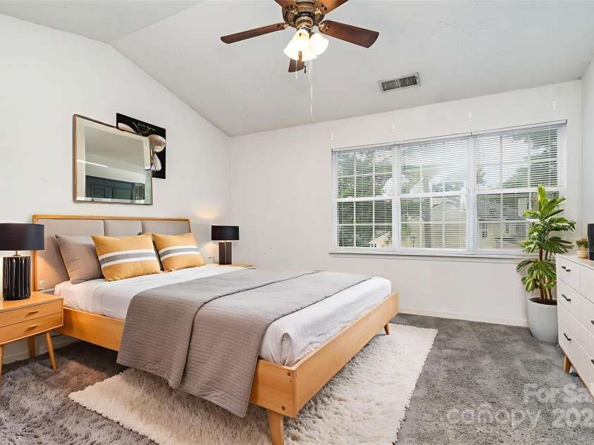 5921 Cougar Lane, Charlotte, NC 28269.  MLS# CAR4291089, YatesRealty ID 34708. Bedroom 1 *virtually staged*