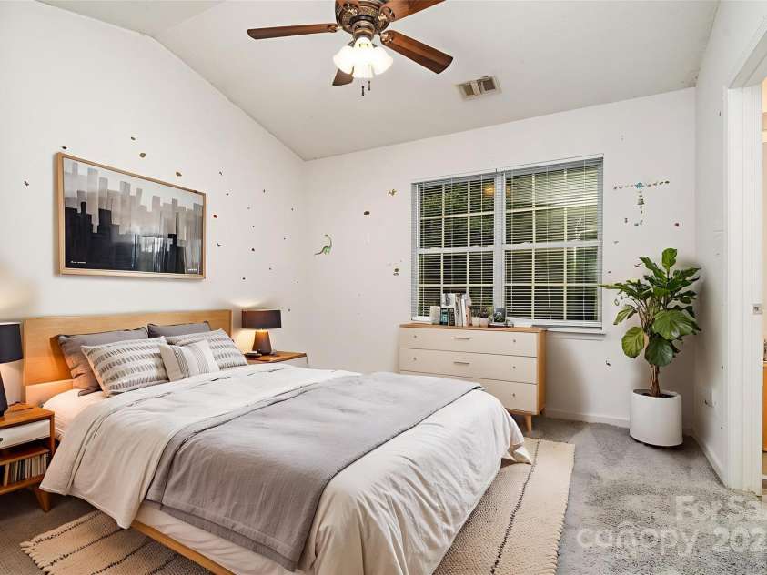 5921 Cougar Lane, Charlotte, NC 28269.  MLS# CAR4291089, YatesRealty ID 34708. Bedroom 2 *virtually staged*