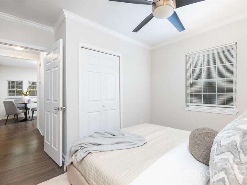 1325 Shamrock Drive, Charlotte, NC 28205.  MLS# CAR4285688, YatesRealty ID 34710. Primar bedroom before staging removal. 