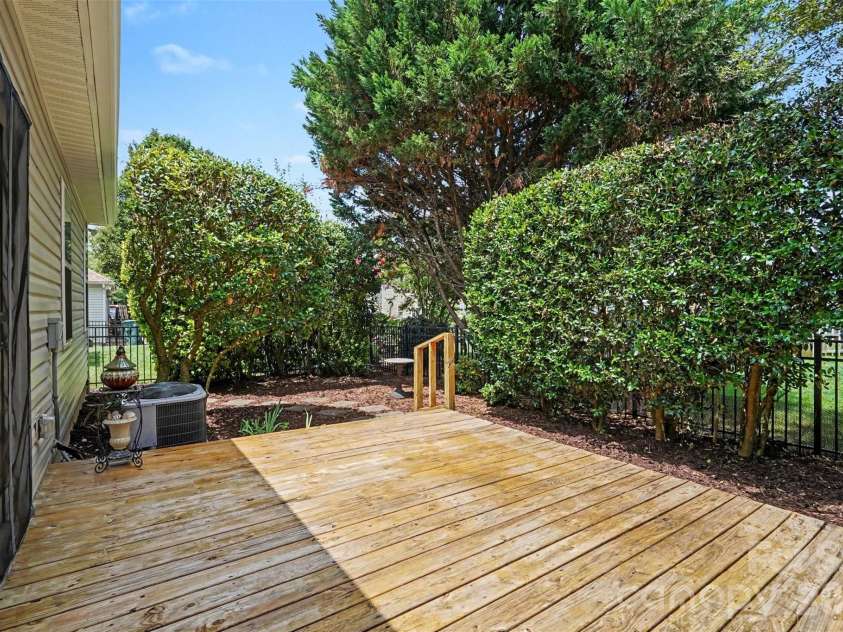 9640 Storybook Avenue, Concord, NC 28027.  MLS# CAR4396872, YatesRealty ID 34715. Back Deck