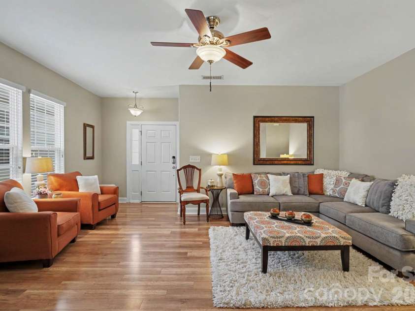 9640 Storybook Avenue, Concord, NC 28027.  MLS# CAR4396872, YatesRealty ID 34715. Living Room into entryway