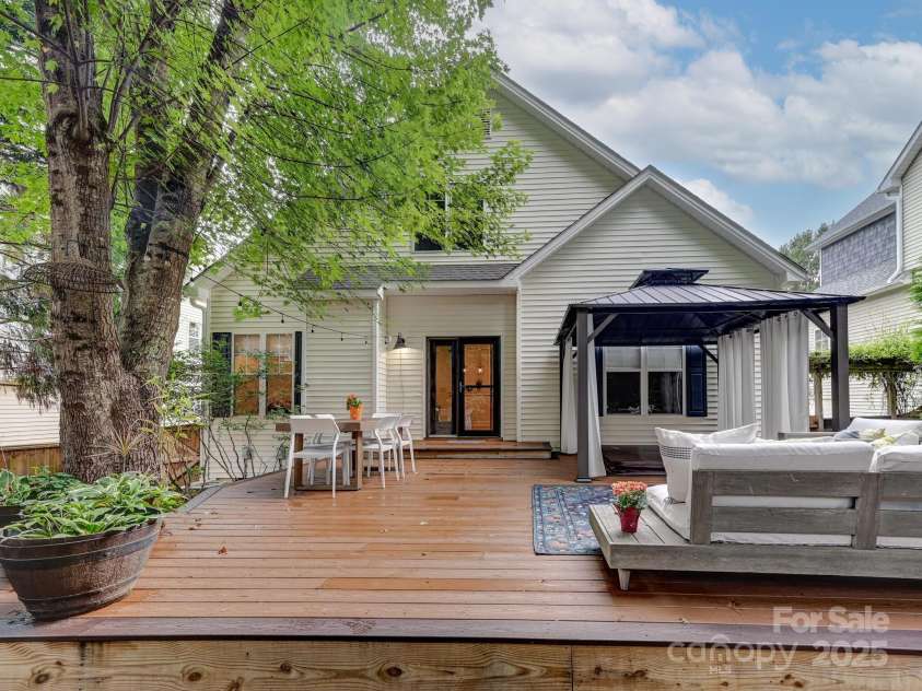 1343 Heathbrook Circle, Asheville, NC 28803.  MLS# CAR4293968, YatesRealty ID 34717. Back deck