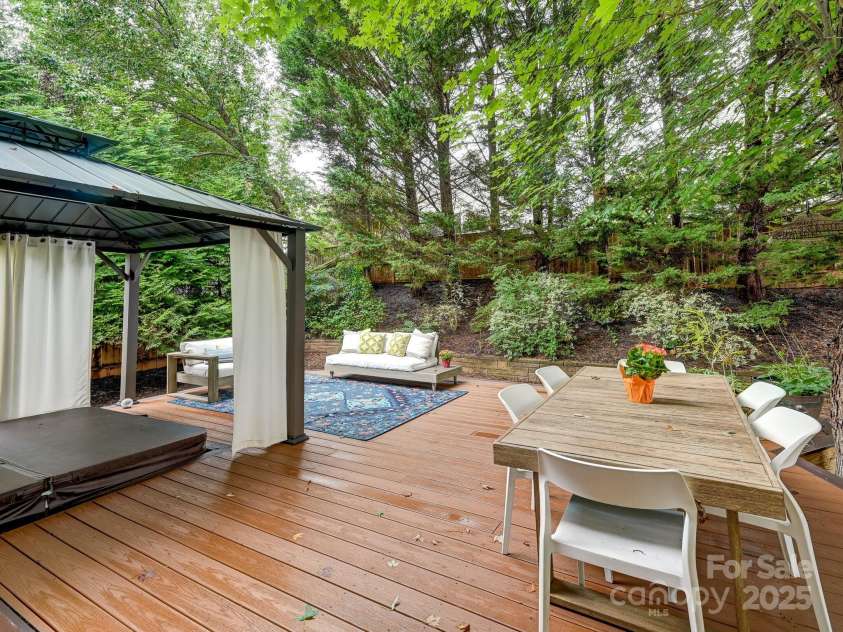 1343 Heathbrook Circle, Asheville, NC 28803.  MLS# CAR4293968, YatesRealty ID 34717. Back Deck