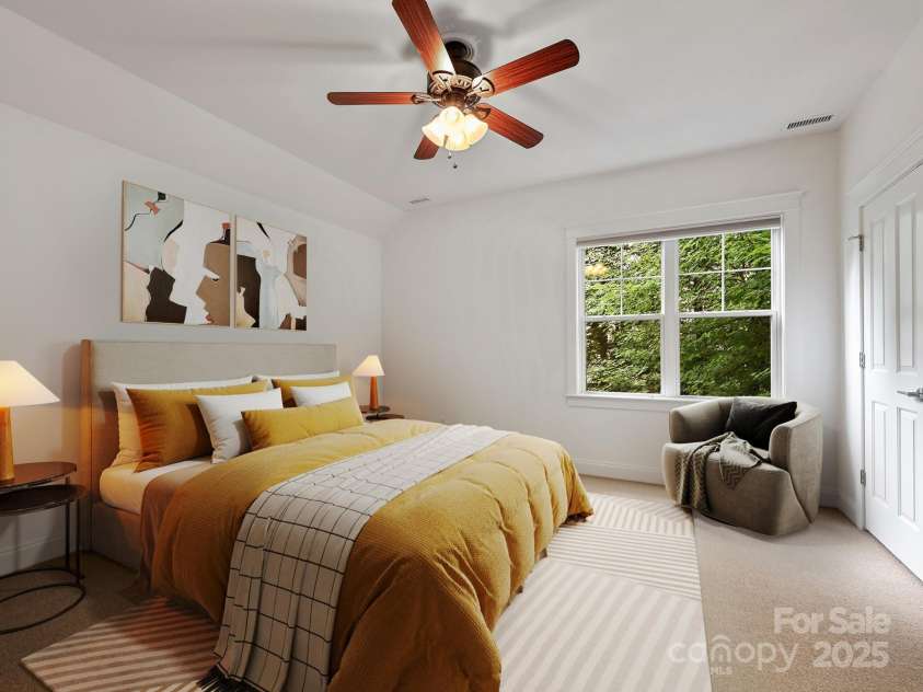 1343 Heathbrook Circle, Asheville, NC 28803.  MLS# CAR4293968, YatesRealty ID 34717. Bedroom-Virtual Staging