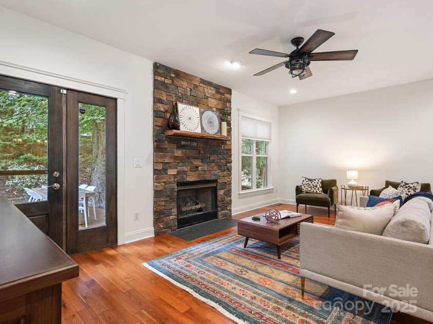 1343 Heathbrook Circle, Asheville, NC 28803.  MLS# CAR4293968, YatesRealty ID 34717. Gas fire place