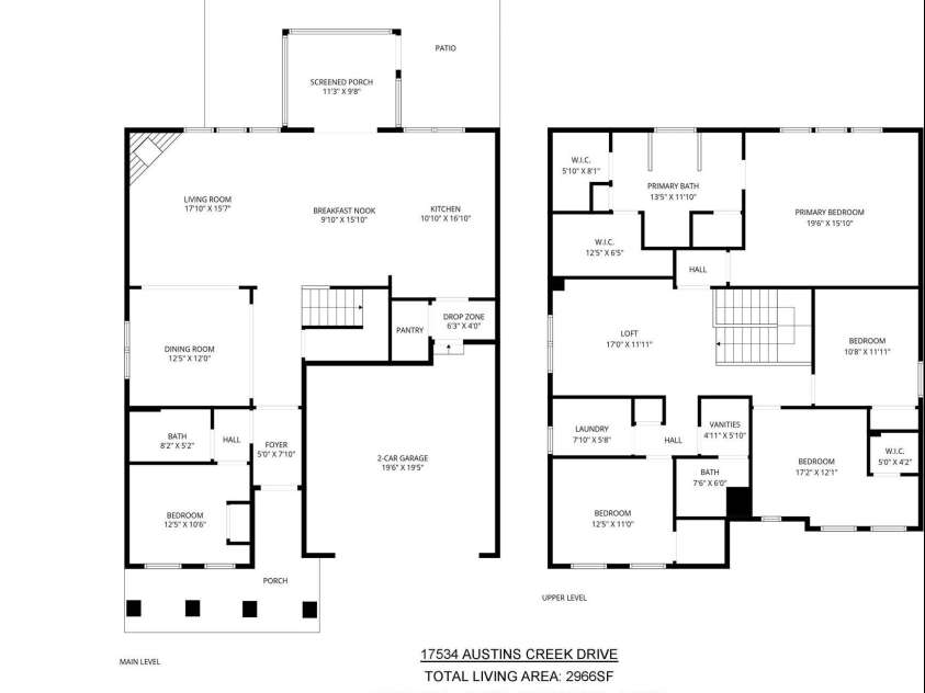 17534 Austins Creek Drive, Charlotte, NC 28278.  MLS# CAR4388620, YatesRealty ID 34731. 