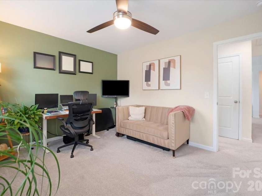 17534 Austins Creek Drive, Charlotte, NC 28278.  MLS# CAR4388620, YatesRealty ID 34731. A second look at this bright and versatile room — ceiling fan included because comfort was never an afterthought here. Light, airy, and ready for whatever you need it to be.