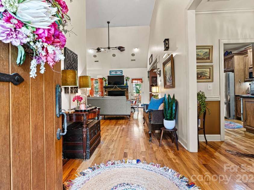 6212 Hayden Drive, Hickory, NC 28601.  MLS# CAR4283488, YatesRealty ID 34736. Focused Fire Pit - Evening Lights