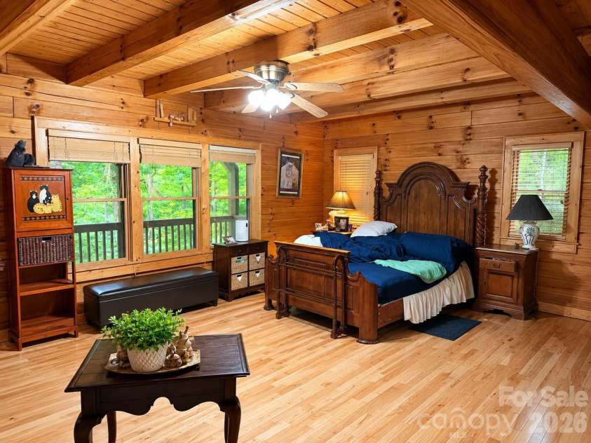115 Paso Fino Drive, Maggie Valley, NC 28751.  MLS# CAR4382890, YatesRealty ID 34748. PRIMARY BEDROOM
