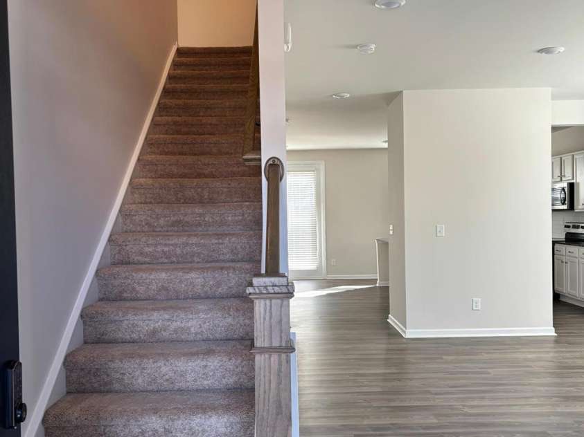 7121 Maple Run Circle, Charlotte, NC 28215.  MLS# CAR4329824, YatesRealty ID 3475. Stairs