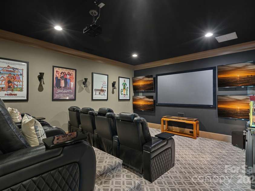 6821 Pebble Bay Drive, Denver, NC 28037.  MLS# CAR4292691, YatesRealty ID 34754. Home theatre