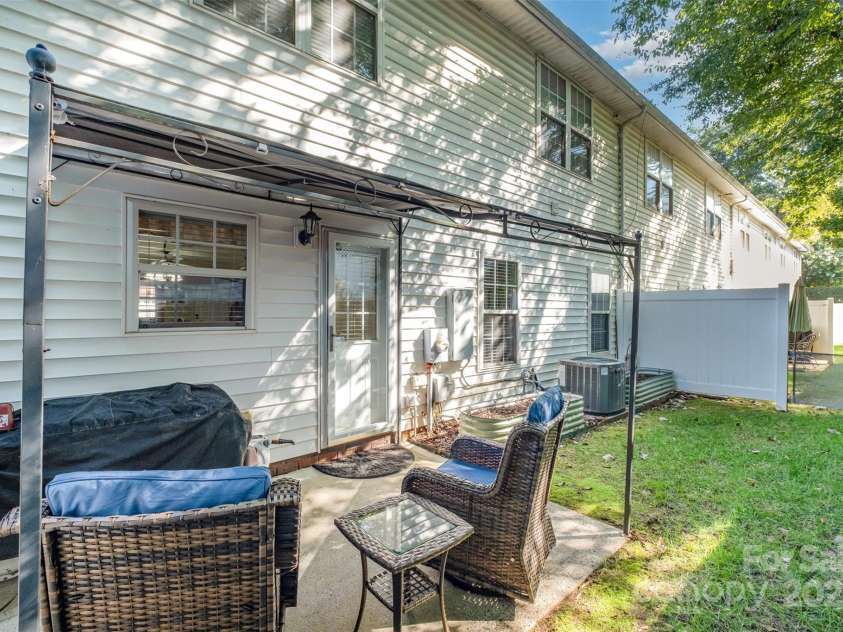 117 Quality Drive, Mount Holly, NC 28120.  MLS# CAR4294366, YatesRealty ID 34772. Back Patio